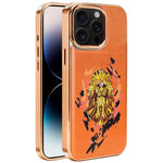 เคสโทรศัพท์หนังวีแกนลายกราฟฟิตีปัก พร้อมโล่แม่เหล็กชุบอิเล็กโทร สำหรับ iPhone 14 Plus, สำหรับ iPhone 14, สำหรับ iPhone 14 Pro, สำหรับ iPhone 14 Pro Max