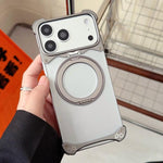 เคสโทรศัพท์แม่เหล็กแบบไม่มีกรอบ พร้อมที่ยึดหมุน 360 องศาลาย Jaguar Original Color สำหรับ iPhone 17 Pro Max, สำหรับ iPhone 17 Pro