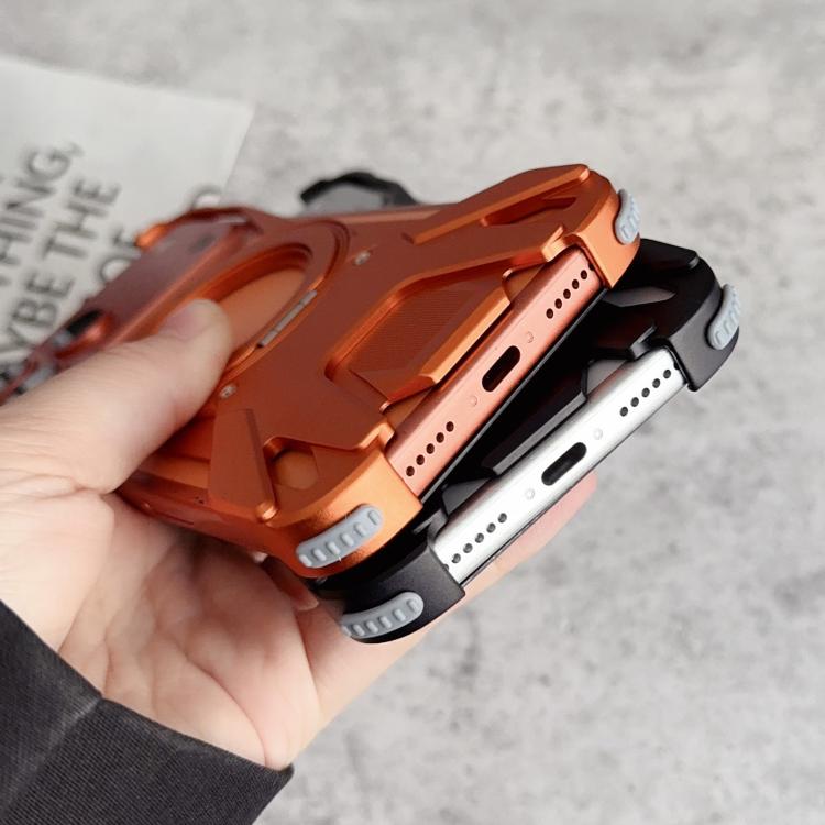 เคสโทรศัพท์แม่เหล็กแบบไม่มีกรอบ พร้อมที่ยึดหมุน 360 องศาลายรถแข่ง สำหรับ iPhone 17 Pro Max, สำหรับ iPhone 17 Pro