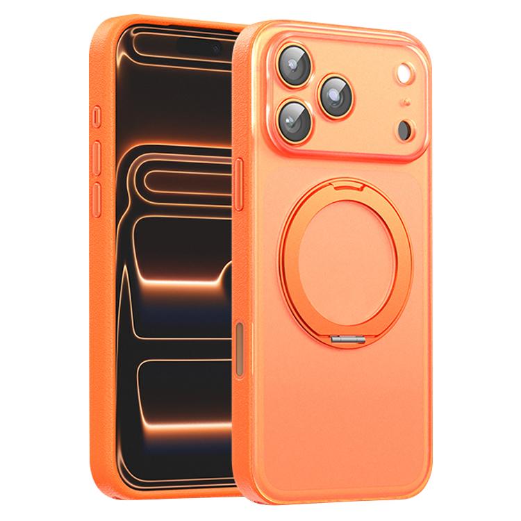 เคสโทรศัพท์หนังวีแกนแม่เหล็ก พร้อมขาตั้งหมุน 360 องศา สำหรับ iPhone 17 Pro Max, สำหรับ iPhone 17 Pro, สำหรับ iPhone 17