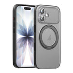 Vegan Leather Magnetic Phone Case with 360 Degrees Rotating Stand, For iPhone 17 Pro Max, For iPhone 17 Pro, For iPhone 17