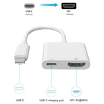อะแดปเตอร์ USB-C/Type-C เป็น HDMI+USB-C/Type-C 4K/60HZ ดิจิทัล AV, Type-C 4K/60HZ