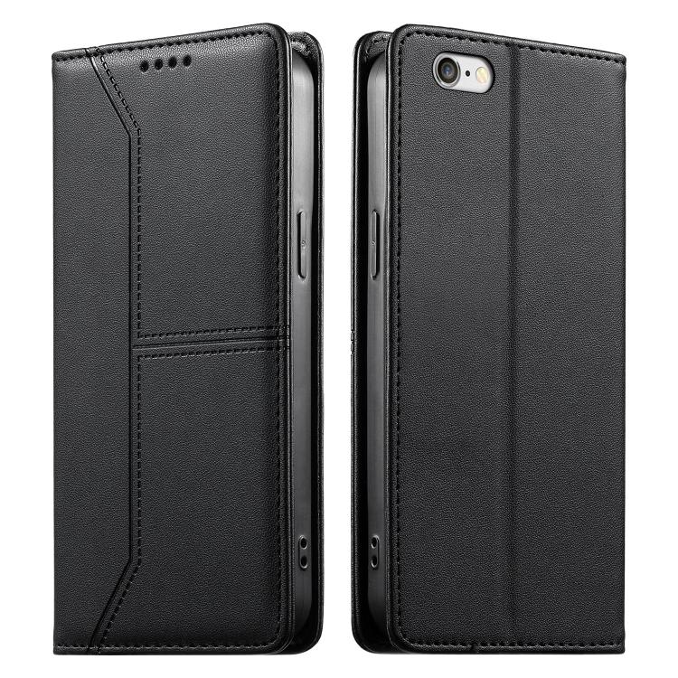 กระเป๋าโทรศัพท์หนังวีแกน RFID ปิดด้วยแม่เหล็กพร้อมเส้นเย็บ สำหรับ iPhone X / XS, สำหรับ iPhone XR, สำหรับ iPhone XS Max, สำหรับ iPhone 8 Plus / 7 Plus