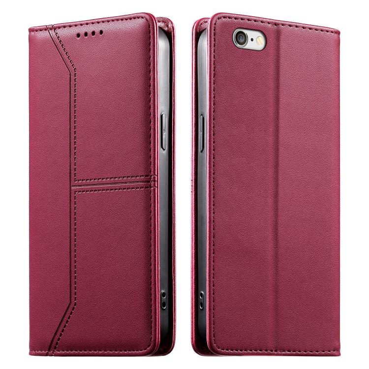 กระเป๋าโทรศัพท์หนังวีแกน RFID ปิดด้วยแม่เหล็กพร้อมเส้นเย็บ สำหรับ iPhone X / XS, สำหรับ iPhone XR, สำหรับ iPhone XS Max, สำหรับ iPhone 8 Plus / 7 Plus