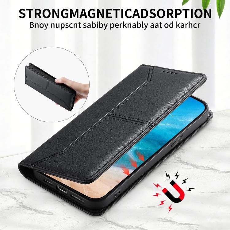 กระเป๋าโทรศัพท์หนังวีแกน RFID ปิดด้วยแม่เหล็กพร้อมเส้นเย็บ สำหรับ iPhone X / XS, สำหรับ iPhone XR, สำหรับ iPhone XS Max, สำหรับ iPhone 8 Plus / 7 Plus