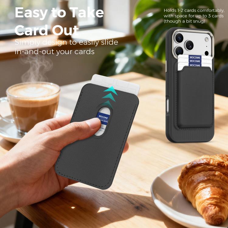 เคสโทรศัพท์ Mocome แบบกระเป๋าใส่บัตรแม่เหล็ก สำหรับ iPhone 17 Pro Max, สำหรับ iPhone 17 Pro