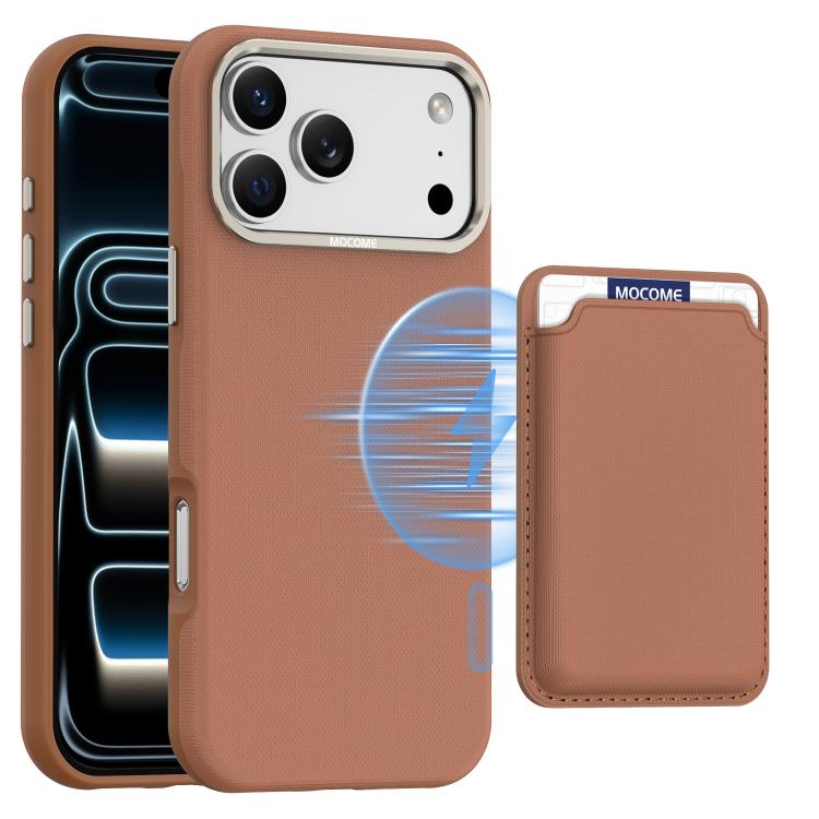 เคสโทรศัพท์ Mocome แบบกระเป๋าใส่บัตรแม่เหล็ก สำหรับ iPhone 17 Pro Max, สำหรับ iPhone 17 Pro