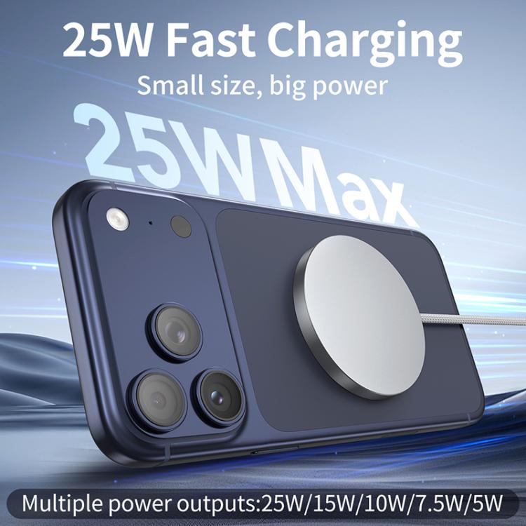 QI2 ชาร์จเจอร์ไร้สายแม่เหล็กแบบพกพา 25W USB-C / Type-C