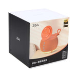 ZGA WX08 ลำโพงบลูทูธอเนกประสงค์ 15W พร้อมแท่นชาร์จโทรศัพท์และนาฬิกาไร้สาย, WX08