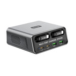 WXL-60C สถานีชาร์จเดสก์ท็อปมัลติพอร์ต 6-in-1 พร้อมสายเคเบิลกล้องโทรทรรศน์คู่ในตัว, WXL-60C