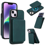 Retro Faux Leather Detachable Spring Loaded Card Bag Magnetic RFID Phone Case, For iPhone 17e / 16e, For iPhone 17 Pro Max, For iPhone 17 Pro, For iPhone 15 Plus, For iPhone 15, For iPhone 14 Plus, For iPhone 14 / 13, For iPhone 12 / 12 Pro