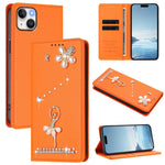 เคสโทรศัพท์หนังวีแกนแม่เหล็ก RFID ประดับเพชรลายสาวบัลเลต์ สำหรับ iPhone 16 Pro, สำหรับ iPhone 16 Plus, สำหรับ iPhone 16, สำหรับ iPhone 15 Pro Max, สำหรับ iPhone 15 Pro, สำหรับ iPhone 15 Plus