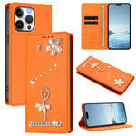 เคสโทรศัพท์หนังวีแกนแม่เหล็ก RFID ประดับเพชรลายสาวบัลเลต์ สำหรับ iPhone 16 Pro, สำหรับ iPhone 16 Plus, สำหรับ iPhone 16, สำหรับ iPhone 15 Pro Max, สำหรับ iPhone 15 Pro, สำหรับ iPhone 15 Plus