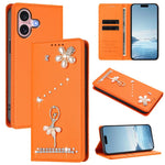 เคสโทรศัพท์หนังวีแกนแม่เหล็ก RFID ประดับเพชรลายสาวบัลเลต์ สำหรับ iPhone 16 Pro, สำหรับ iPhone 16 Plus, สำหรับ iPhone 16, สำหรับ iPhone 15 Pro Max, สำหรับ iPhone 15 Pro, สำหรับ iPhone 15 Plus