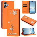 เคสโทรศัพท์หนังวีแกนแม่เหล็ก RFID ประดับเพชรลายสาวบัลเลต์ สำหรับ iPhone 16 Pro, สำหรับ iPhone 16 Plus, สำหรับ iPhone 16, สำหรับ iPhone 15 Pro Max, สำหรับ iPhone 15 Pro, สำหรับ iPhone 15 Plus