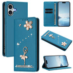เคสโทรศัพท์หนังวีแกนแม่เหล็ก RFID ประดับเพชรลายสาวบัลเลต์ สำหรับ iPhone 16 Pro, สำหรับ iPhone 16 Plus, สำหรับ iPhone 16, สำหรับ iPhone 15 Pro Max, สำหรับ iPhone 15 Pro, สำหรับ iPhone 15 Plus
