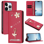 เคสโทรศัพท์หนังวีแกนแม่เหล็ก RFID ประดับเพชรลายสาวบัลเลต์ สำหรับ iPhone 16 Pro, สำหรับ iPhone 16 Plus, สำหรับ iPhone 16, สำหรับ iPhone 15 Pro Max, สำหรับ iPhone 15 Pro, สำหรับ iPhone 15 Plus