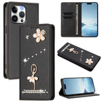 เคสโทรศัพท์หนังวีแกนแม่เหล็ก RFID ประดับเพชรลายสาวบัลเลต์ สำหรับ iPhone 17e / 16e, สำหรับ iPhone 17 Pro Max, สำหรับ iPhone 17 Pro, สำหรับ iPhone 17, สำหรับ iPhone Air, สำหรับ iPhone 16 Pro Max