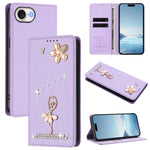 เคสโทรศัพท์หนังวีแกนแม่เหล็ก RFID ประดับเพชรลายสาวบัลเลต์ สำหรับ iPhone 17e / 16e, สำหรับ iPhone 17 Pro Max, สำหรับ iPhone 17 Pro, สำหรับ iPhone 17, สำหรับ iPhone Air, สำหรับ iPhone 16 Pro Max