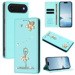 เคสโทรศัพท์หนังวีแกนแม่เหล็ก RFID ประดับเพชรลายสาวบัลเลต์ สำหรับ iPhone 17e / 16e, สำหรับ iPhone 17 Pro Max, สำหรับ iPhone 17 Pro, สำหรับ iPhone 17, สำหรับ iPhone Air, สำหรับ iPhone 16 Pro Max