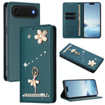 เคสโทรศัพท์หนังวีแกนแม่เหล็ก RFID ประดับเพชรลายสาวบัลเลต์ สำหรับ iPhone 17e / 16e, สำหรับ iPhone 17 Pro Max, สำหรับ iPhone 17 Pro, สำหรับ iPhone 17, สำหรับ iPhone Air, สำหรับ iPhone 16 Pro Max