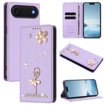 เคสโทรศัพท์หนังวีแกนแม่เหล็ก RFID ประดับเพชรลายสาวบัลเลต์ สำหรับ iPhone 17e / 16e, สำหรับ iPhone 17 Pro Max, สำหรับ iPhone 17 Pro, สำหรับ iPhone 17, สำหรับ iPhone Air, สำหรับ iPhone 16 Pro Max