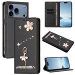เคสโทรศัพท์หนังวีแกนแม่เหล็ก RFID ประดับเพชรลายสาวบัลเลต์ สำหรับ iPhone 17e / 16e, สำหรับ iPhone 17 Pro Max, สำหรับ iPhone 17 Pro, สำหรับ iPhone 17, สำหรับ iPhone Air, สำหรับ iPhone 16 Pro Max