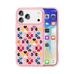 เคสโทรศัพท์ลายหัวใจสีแดงคริสตัลประกาย สำหรับ iPhone 17 Pro Max, สำหรับ iPhone 17 Pro