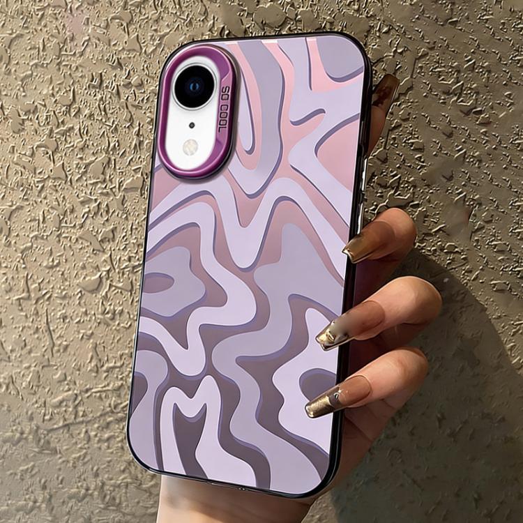กระเป๋าโทรศัพท์ PC 2-in-1 ลายเส้นคลื่นแบบด้าน IMD สำหรับ iPhone 11, สำหรับ iPhone 11 Pro, สำหรับ iPhone X / XS, สำหรับ iPhone XR, สำหรับ iPhone XS Max, สำหรับ iPhone 8 Plus / 7 Plus