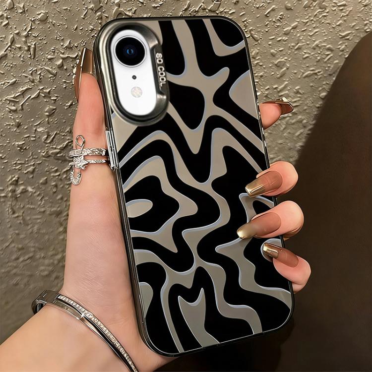 กระเป๋าโทรศัพท์ PC 2-in-1 ลายเส้นคลื่นแบบด้าน IMD สำหรับ iPhone 11, สำหรับ iPhone 11 Pro, สำหรับ iPhone X / XS, สำหรับ iPhone XR, สำหรับ iPhone XS Max, สำหรับ iPhone 8 Plus / 7 Plus