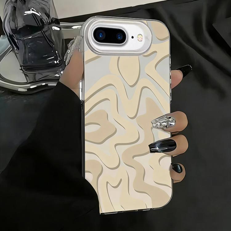 กระเป๋าโทรศัพท์ PC 2-in-1 ลายเส้นคลื่นแบบด้าน IMD สำหรับ iPhone 11, สำหรับ iPhone 11 Pro, สำหรับ iPhone X / XS, สำหรับ iPhone XR, สำหรับ iPhone XS Max, สำหรับ iPhone 8 Plus / 7 Plus