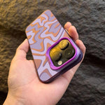 กระเป๋าโทรศัพท์ PC 2-in-1 ลายเส้นคลื่นแบบด้าน IMD สำหรับ iPhone 11, สำหรับ iPhone 11 Pro, สำหรับ iPhone X / XS, สำหรับ iPhone XR, สำหรับ iPhone XS Max, สำหรับ iPhone 8 Plus / 7 Plus