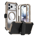 เคสโทรศัพท์อะคริลิกแบบครอบคลุมเต็มที่พร้อมคลิปหลังแม่เหล็ก สำหรับ iPhone 17 Pro Max, สำหรับ iPhone 17 Pro, สำหรับ iPhone 17, สำหรับ iPhone Air, สำหรับ iPhone 16 Pro Max, สำหรับ iPhone 16 Pro