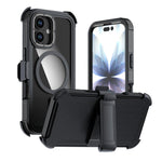 เคสโทรศัพท์อะคริลิกแบบครอบคลุมเต็มที่พร้อมคลิปหลังแม่เหล็ก สำหรับ iPhone 17 Pro Max, สำหรับ iPhone 17 Pro, สำหรับ iPhone 17, สำหรับ iPhone Air, สำหรับ iPhone 16 Pro Max, สำหรับ iPhone 16 Pro