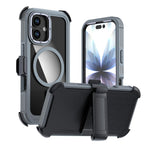 เคสโทรศัพท์อะคริลิกแบบครอบคลุมเต็มที่พร้อมคลิปหลังแม่เหล็ก สำหรับ iPhone 17 Pro Max, สำหรับ iPhone 17 Pro, สำหรับ iPhone 17, สำหรับ iPhone Air, สำหรับ iPhone 16 Pro Max, สำหรับ iPhone 16 Pro