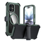 เคสโทรศัพท์อะคริลิกแบบครอบคลุมเต็มที่พร้อมคลิปหลังแม่เหล็ก สำหรับ iPhone 17 Pro Max, สำหรับ iPhone 17 Pro, สำหรับ iPhone 17, สำหรับ iPhone Air, สำหรับ iPhone 16 Pro Max, สำหรับ iPhone 16 Pro