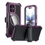 เคสโทรศัพท์อะคริลิกแบบครอบคลุมเต็มที่พร้อมคลิปหลังแม่เหล็ก สำหรับ iPhone 17 Pro Max, สำหรับ iPhone 17 Pro, สำหรับ iPhone 17, สำหรับ iPhone Air, สำหรับ iPhone 16 Pro Max, สำหรับ iPhone 16 Pro