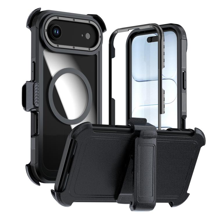 เคสโทรศัพท์อะคริลิกแบบครอบคลุมเต็มที่พร้อมคลิปหลังแม่เหล็ก สำหรับ iPhone 17 Pro Max, สำหรับ iPhone 17 Pro, สำหรับ iPhone 17, สำหรับ iPhone Air, สำหรับ iPhone 16 Pro Max, สำหรับ iPhone 16 Pro