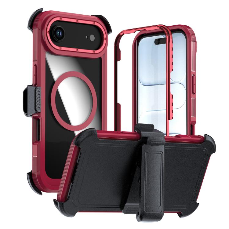 เคสโทรศัพท์อะคริลิกแบบครอบคลุมเต็มที่พร้อมคลิปหลังแม่เหล็ก สำหรับ iPhone 17 Pro Max, สำหรับ iPhone 17 Pro, สำหรับ iPhone 17, สำหรับ iPhone Air, สำหรับ iPhone 16 Pro Max, สำหรับ iPhone 16 Pro