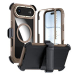 เคสโทรศัพท์อะคริลิกแบบครอบคลุมเต็มที่พร้อมคลิปหลังแม่เหล็ก สำหรับ iPhone 17 Pro Max, สำหรับ iPhone 17 Pro, สำหรับ iPhone 17, สำหรับ iPhone Air, สำหรับ iPhone 16 Pro Max, สำหรับ iPhone 16 Pro