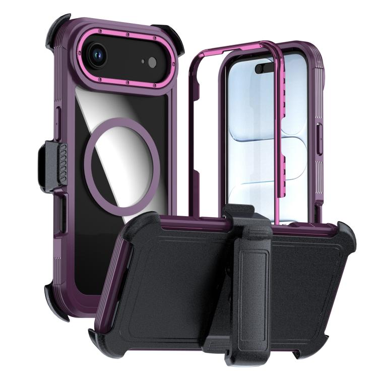 เคสโทรศัพท์อะคริลิกแบบครอบคลุมเต็มที่พร้อมคลิปหลังแม่เหล็ก สำหรับ iPhone 17 Pro Max, สำหรับ iPhone 17 Pro, สำหรับ iPhone 17, สำหรับ iPhone Air, สำหรับ iPhone 16 Pro Max, สำหรับ iPhone 16 Pro