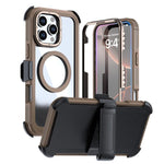 เคสโทรศัพท์อะคริลิกแบบครอบคลุมเต็มที่พร้อมคลิปหลังแม่เหล็ก สำหรับ iPhone 17 Pro Max, สำหรับ iPhone 17 Pro, สำหรับ iPhone 17, สำหรับ iPhone Air, สำหรับ iPhone 16 Pro Max, สำหรับ iPhone 16 Pro