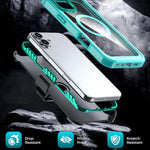 เคสโทรศัพท์อะคริลิกแบบครอบคลุมเต็มที่พร้อมคลิปหลังแม่เหล็ก สำหรับ iPhone 16 Plus, สำหรับ iPhone 16, สำหรับ iPhone 15 Pro Max, สำหรับ iPhone 15 Pro, สำหรับ iPhone 15 Plus / 14 Plus, สำหรับ iPhone 15