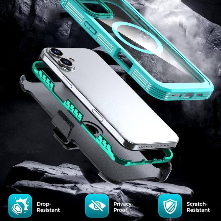 เคสโทรศัพท์อะคริลิกแบบครอบคลุมเต็มที่พร้อมคลิปหลังแม่เหล็ก สำหรับ iPhone 16 Plus, สำหรับ iPhone 16, สำหรับ iPhone 15 Pro Max, สำหรับ iPhone 15 Pro, สำหรับ iPhone 15 Plus / 14 Plus, สำหรับ iPhone 15