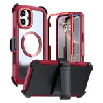 เคสโทรศัพท์อะคริลิกแบบครอบคลุมเต็มที่พร้อมคลิปหลังแม่เหล็ก สำหรับ iPhone 16 Plus, สำหรับ iPhone 16, สำหรับ iPhone 15 Pro Max, สำหรับ iPhone 15 Pro, สำหรับ iPhone 15 Plus / 14 Plus, สำหรับ iPhone 15
