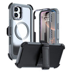 เคสโทรศัพท์อะคริลิกแบบครอบคลุมเต็มที่พร้อมคลิปหลังแม่เหล็ก สำหรับ iPhone 16 Plus, สำหรับ iPhone 16, สำหรับ iPhone 15 Pro Max, สำหรับ iPhone 15 Pro, สำหรับ iPhone 15 Plus / 14 Plus, สำหรับ iPhone 15