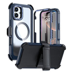 เคสโทรศัพท์อะคริลิกแบบครอบคลุมเต็มที่พร้อมคลิปหลังแม่เหล็ก สำหรับ iPhone 16 Plus, สำหรับ iPhone 16, สำหรับ iPhone 15 Pro Max, สำหรับ iPhone 15 Pro, สำหรับ iPhone 15 Plus / 14 Plus, สำหรับ iPhone 15