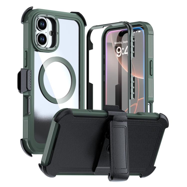 เคสโทรศัพท์อะคริลิกแบบครอบคลุมเต็มที่พร้อมคลิปหลังแม่เหล็ก สำหรับ iPhone 16 Plus, สำหรับ iPhone 16, สำหรับ iPhone 15 Pro Max, สำหรับ iPhone 15 Pro, สำหรับ iPhone 15 Plus / 14 Plus, สำหรับ iPhone 15