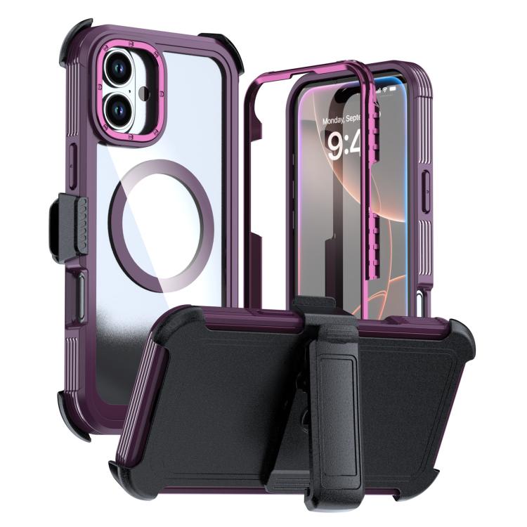 เคสโทรศัพท์อะคริลิกแบบครอบคลุมเต็มที่พร้อมคลิปหลังแม่เหล็ก สำหรับ iPhone 16 Plus, สำหรับ iPhone 16, สำหรับ iPhone 15 Pro Max, สำหรับ iPhone 15 Pro, สำหรับ iPhone 15 Plus / 14 Plus, สำหรับ iPhone 15