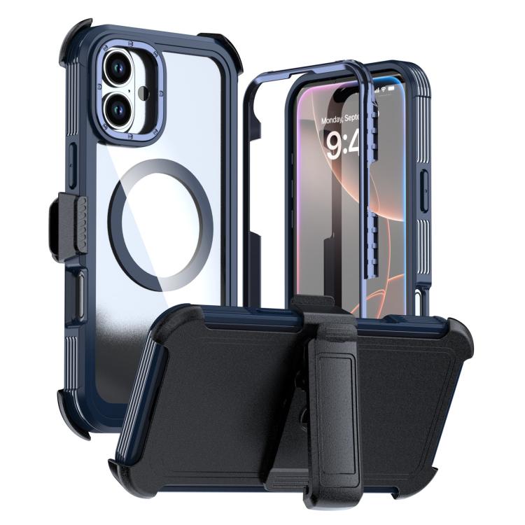 เคสโทรศัพท์อะคริลิกแบบครอบคลุมเต็มที่พร้อมคลิปหลังแม่เหล็ก สำหรับ iPhone 16 Plus, สำหรับ iPhone 16, สำหรับ iPhone 15 Pro Max, สำหรับ iPhone 15 Pro, สำหรับ iPhone 15 Plus / 14 Plus, สำหรับ iPhone 15